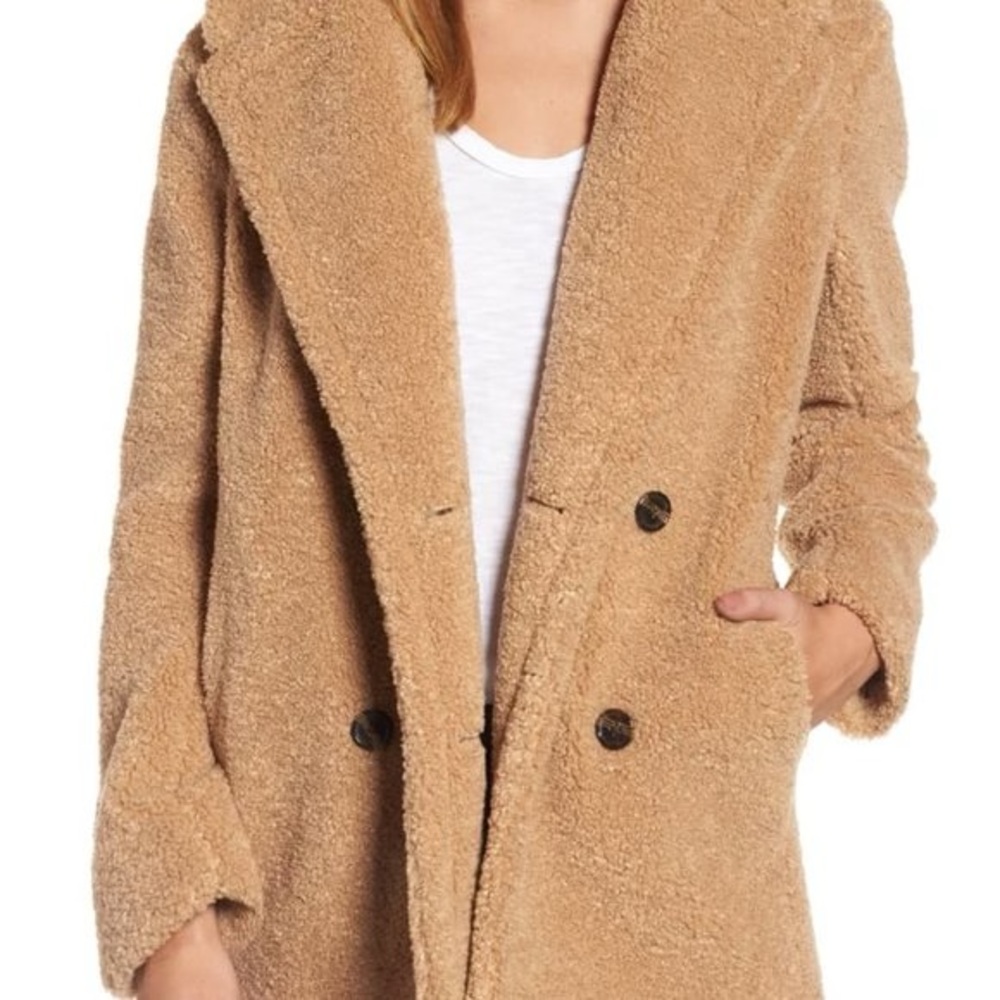 Kenzie Teddy Coat in Butterscotch NWT